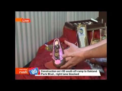 Shoes and Roses made of chocolate at Schakolad in Davie