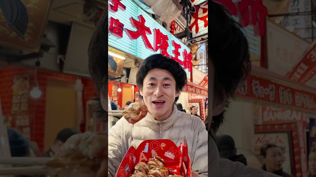 たこ焼き買いに大阪まで行った男🐙 #shorts