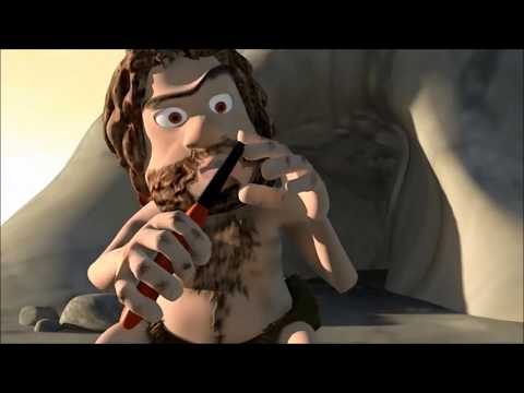 funny animated short film"caveman"