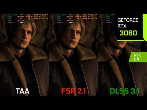 Resident Evil 4 Remake DLSS Mod | 1440p FSR 2.1 vs DLSS 3.1 Comparison | RTX 3060 | i7 10700F
