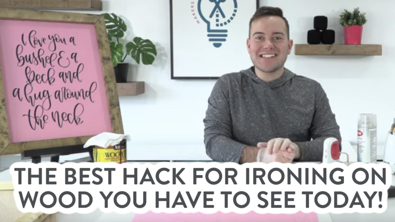 THE BEST HACK FOR IRONING ON WOOD YOU HAVE TO SEE TODAY!