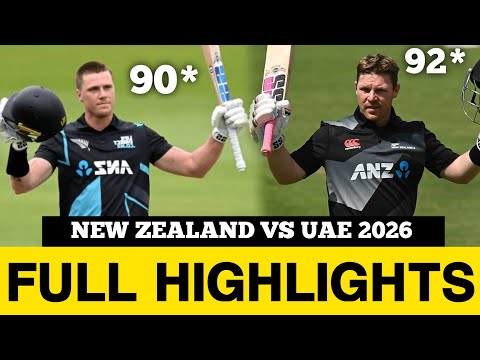 NEW ZEALAND VS UAE ICC T20 WORLD CUP 2026 MATCH FULL HIGHLIGHTS | NZ VS UAE T20 WC 2026 HIGHLIGHTS