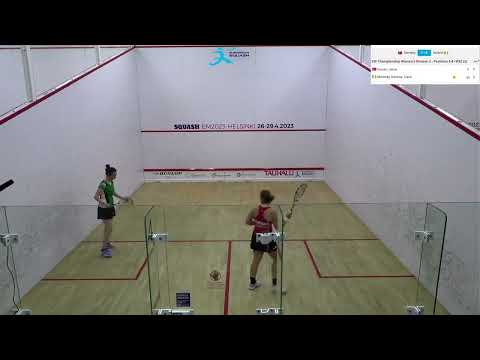 Irene Fossen - Ciara Moloney Doheny (Norway vs Ireland)  ESF European Team Squash Championships 2023