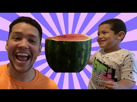 Adolfo, Steven and a watermelon!