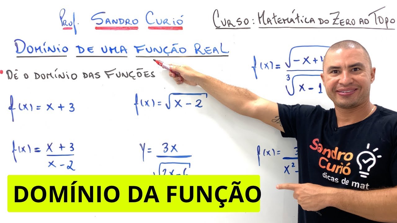 DOMÍNIO DE UMA FUNÇÃO REAL | RÁPIDO e FÁCIL