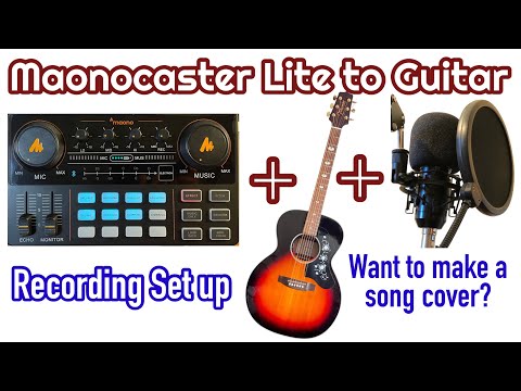 Maonocaster Lite to Guitar - Recording set up