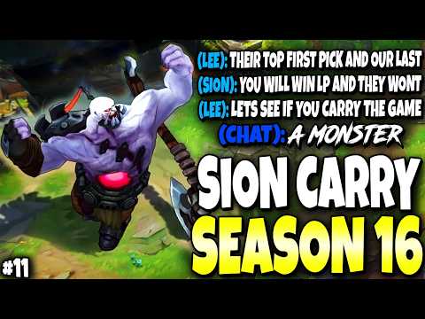 Master Elo Lee Sin got the Proof THAT MY SION BUILD WILL CARRY 🔥🔥 Immortal Series #11 | s16 Gameplay