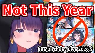 Why Ina Won't Do a Birthday Live This Year 【Ninomae Ina'nis / HololiveEN】