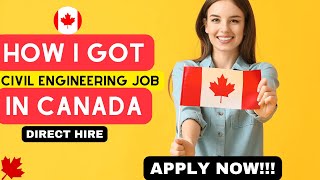 How to Get a Civil Engineering Jobs in Canada | Civil Engineer Jobs in Canada Scope, Life, Salary 👌😊