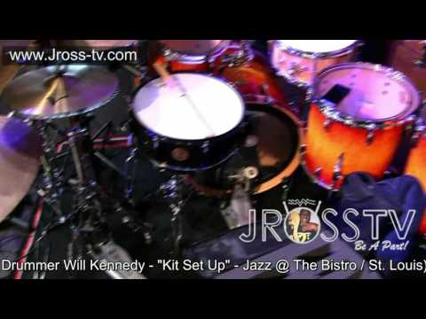 James Ross @ Drummer Will Kennedy - (YellowJackets) "Kit Set Up" - www.Jross-tv.com