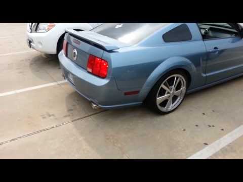 Mustang with custom pypes mid muffler & O/R X-Pipe