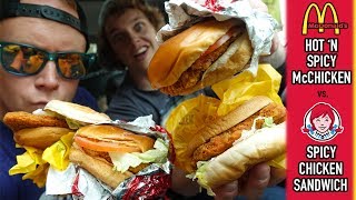 McDonald's Hot 'N Spicy McChicken vs. Wendy's Spicy Chicken Sandwich