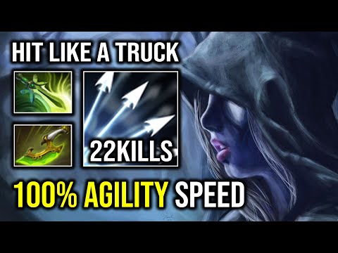 100% Max Agility Speed Late Game Carry Drow Ranger OP Hit Like a Truck Dota 2