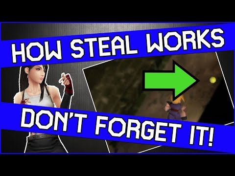 THIS is what determines STEAL SUCCESS in Final Fantasy 7 - PS4 Platinum Walkthrough