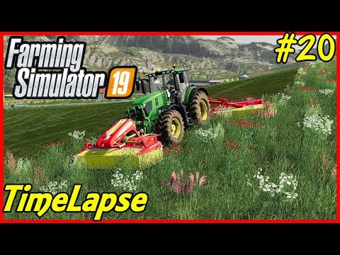 FS19 Timelapse, Felsbrunn #20: Mowing The Meadow!