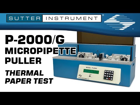 Thermal Paper Test on the P-2000/G