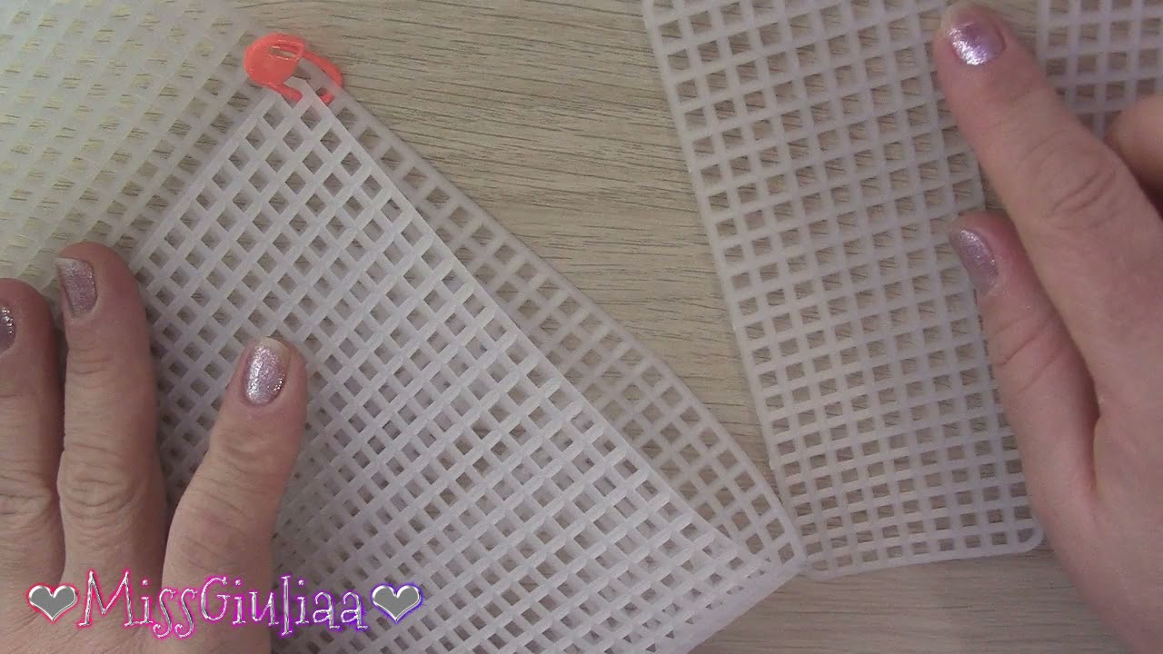 Tutorial: Borsa su rete canvas, ricamo ad ago facile | MissGiuliaa per Beebeecraft