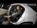 Aggressive Passenger Slams Car Door Into Officer During Investigation