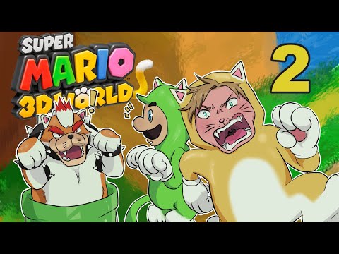Super Mario 3D World Playthrough Part 2 | Bowser's "Pimp My Ride"