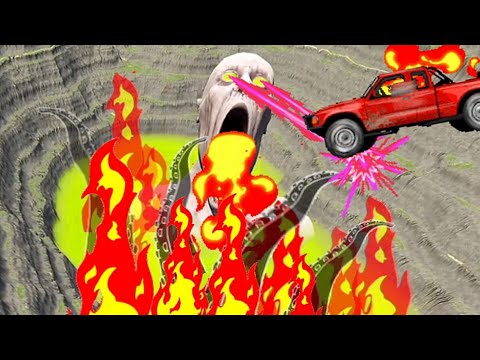 Epic Escape From The Shy Guy (SCP-096) | Cars VS Giant Quarry With SCP | BeamNG Drive