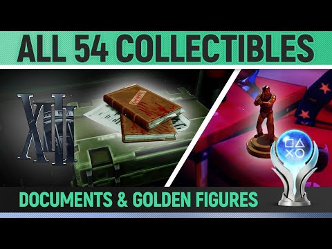 XIII - All 54 Collectibles Locations 🏆 - Documents & Golden Figures Collectibles Characters Weapons