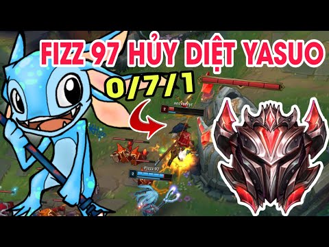 Fizz 97 Hủy Diệt Yasuo Rank Đại Cao Thủ - Fizz vs Yasuo - Rank 1 Fizz