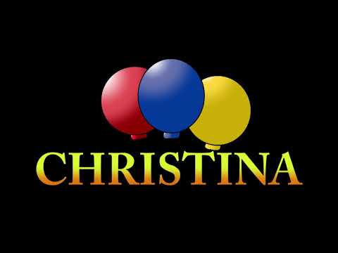 Happy birthday CHRISTINA. Birthday video card for you. Best wishes.