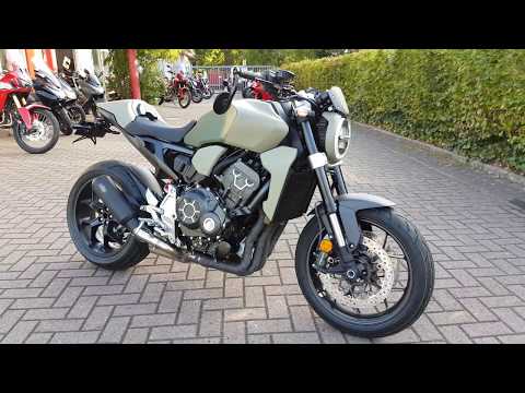 HONDA CB 1000 R 2018 MILITARY EDITION + SHARK SOUNDCHECK + WALK AROUND 4K