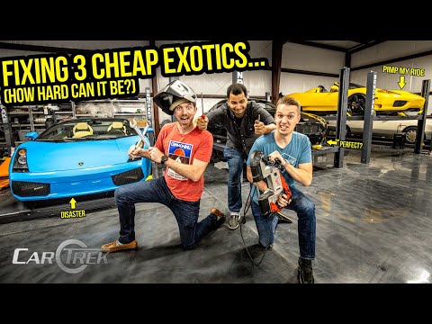 Fixing Our Cheap (And Broken) Exotic Cars Was A Complete DISASTER