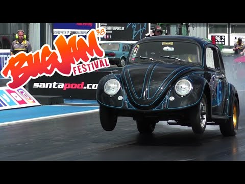 BUGJAM 38 - Drag Racing RWYB Jet Car Nitro VW Bug Volkswagen Golf Jet Bus Top Fuel Outlaw Flat Four