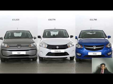 City Cars - Volkswagen up! vs Vauxhall Viva vs Suzuki Celerio  ||  SahilCarReviews