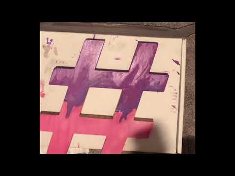 3D hashtag painting