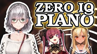 Noel, Marine and Flare play piano, more or less