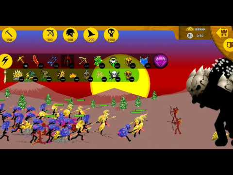 LEGION EQUIP GOLDEN ARMOR FULL TROUP FINAL GIANT BOSS | STICK WAR LEGACY