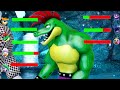 Top 5 SECURITY BREACH vs FNaF Fight Animations WITH Healthbars