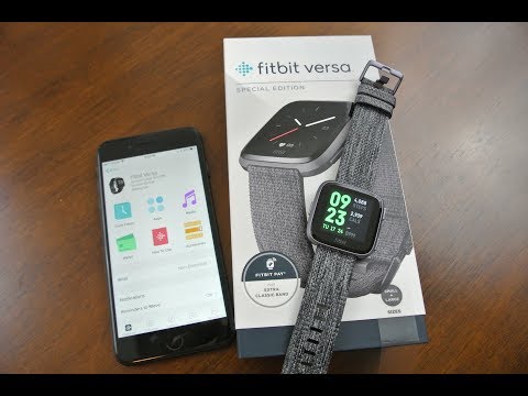 Unboxing und vollständige Einrichtung der neuen Fitbit Versa Smartwatch!