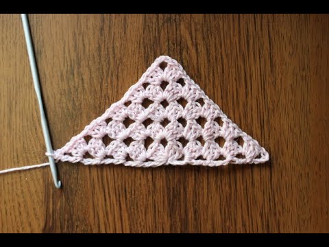 granny triangle crochet shawl