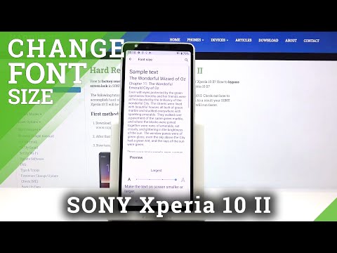 How to Change Font Size in SONY Xperia 10 II – Font Settings