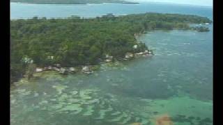 preview picture of video 'FLIGHT OVER Bocas del Toro & Carenero - May 2009'