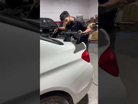 ￼ BMW Spoiler fitting BMW 320D #youtube #BMW #M2M #spoiler #fitting #carmodify 😃🙂