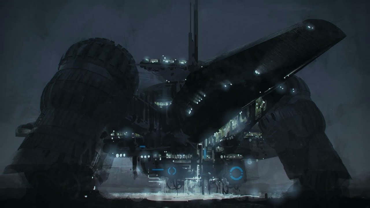 Concept art by Steve Burg for Alien: Covenant (2017)