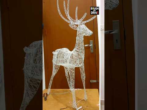 reindeer making / Christmas dear 3D / merry Christmas and happy new year / hand made deer/decoration