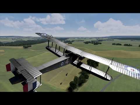 Low Bombing in a Handley-Page Bomber