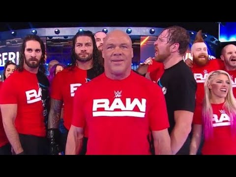 Team Raw attacks on Team Smackdown live