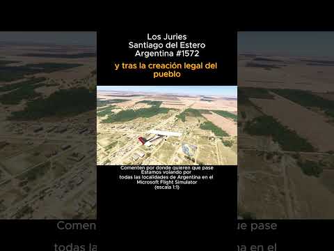 Los Juries, Santiago del Estero desde el Microsoft Flight Simulator #losjuries #santiagodelestero