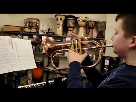 "O Du Fröhliche" mit Konrad am Flügelhorn - Musik macht schlau e.V., eure Musikschule in Erfurt