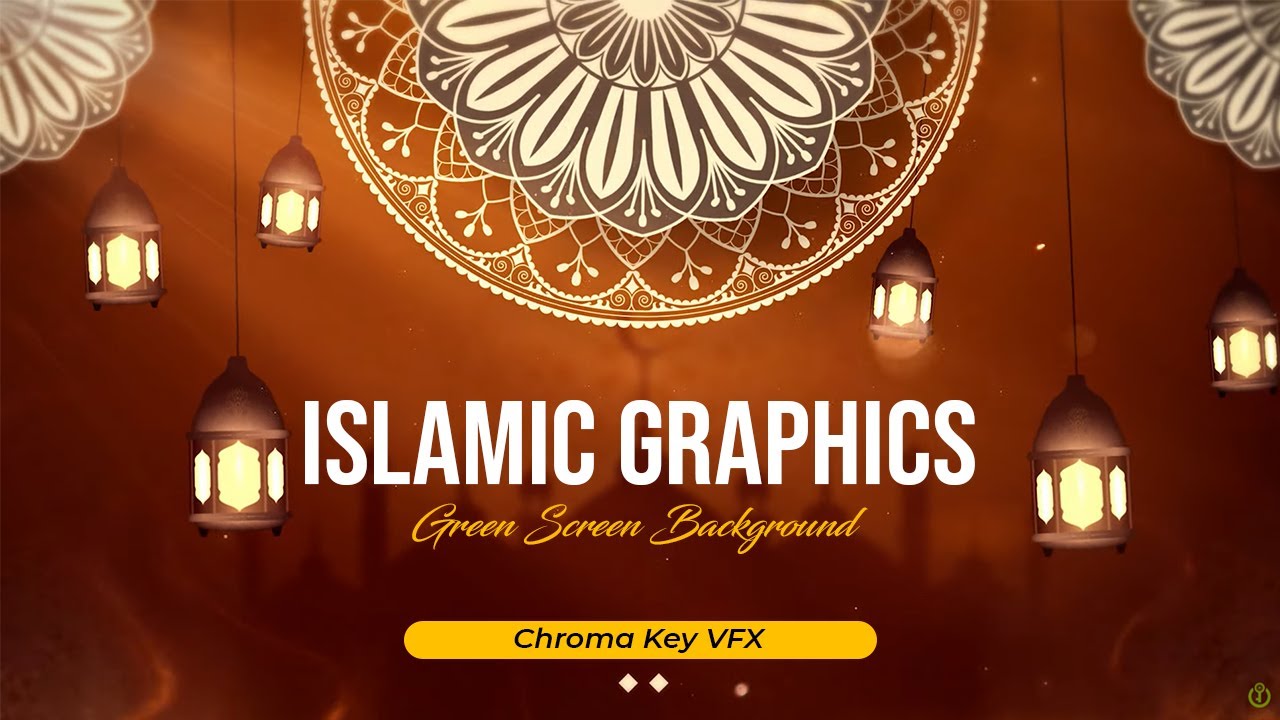Islamic Graphics | green screen background | Chroma Key VFX