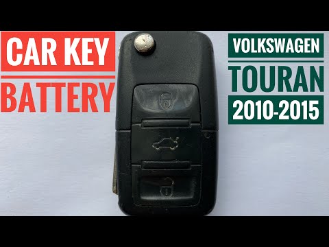 Volkswagen Touran Key Fob Battery replacement how to change replace remote Best batterie - batería