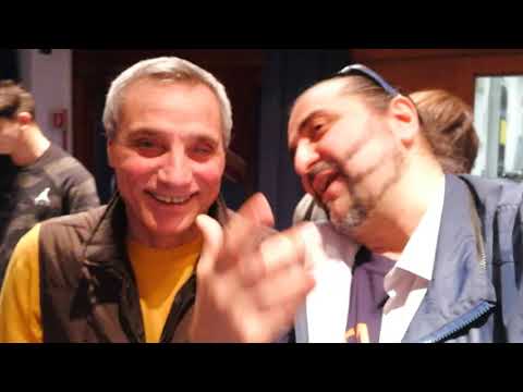 Francesco Quintini saluta i tifosi della A.S.Roma col Salutatore