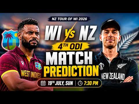 West Indies vs New Zealand 4th ODI Playing XI, Pitch Report & Who Will Win?